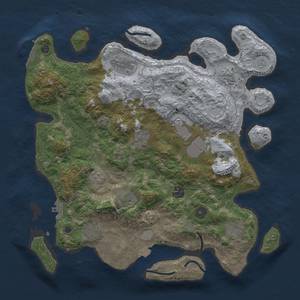 Thumbnail Rust Map: Procedural Map, Size: 3750, Seed: 307297869, 17 Monuments