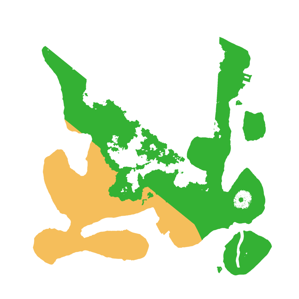 Biome Rust Map: Procedural Map, Size: 2500, Seed: 1250824981