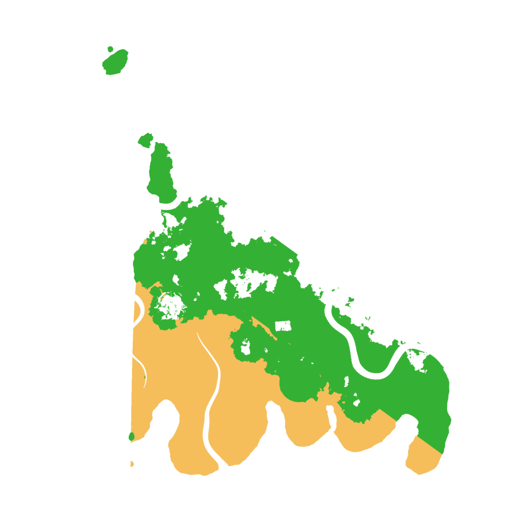 Biome Rust Map: Procedural Map, Size: 3500, Seed: 968680018