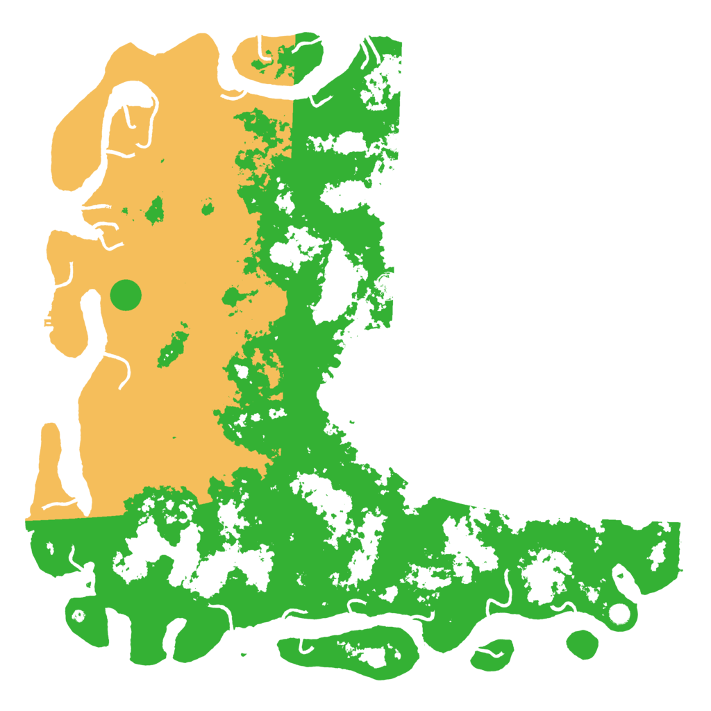 Biome Rust Map: Procedural Map, Size: 6000, Seed: 24576