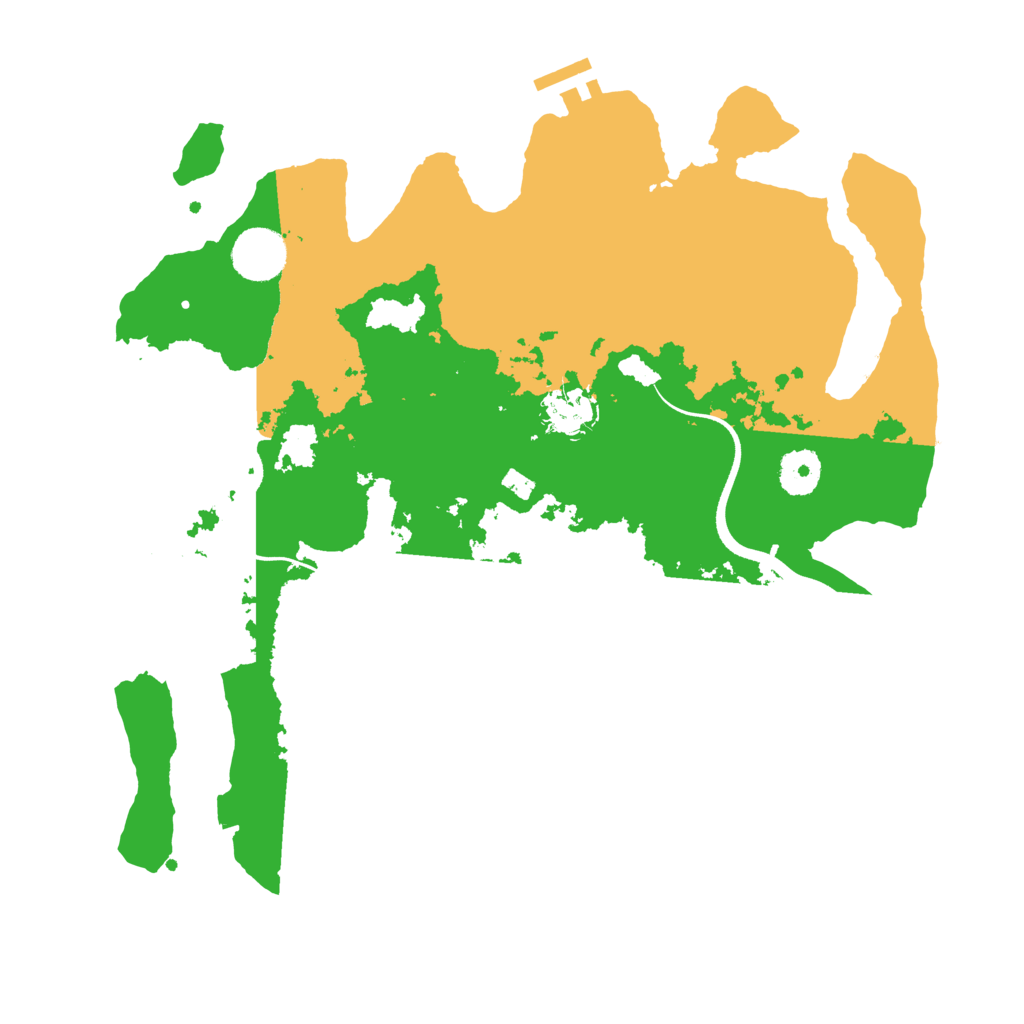 Biome Rust Map: Procedural Map, Size: 3500, Seed: 184494956