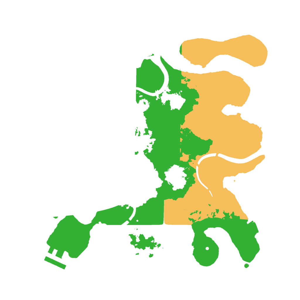 Biome Rust Map: Procedural Map, Size: 2700, Seed: 897407229