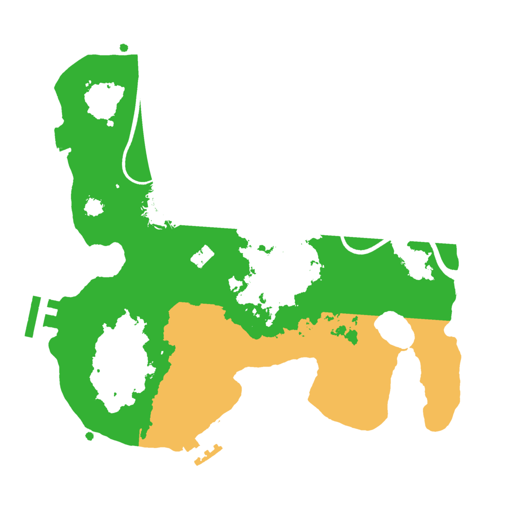 Biome Rust Map: Procedural Map, Size: 2500, Seed: 1981307280