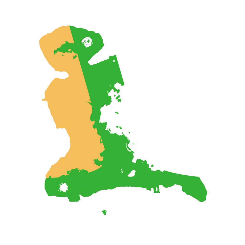 Biome Rust Map: Procedural Map, Size: 2500, Seed: 1267548