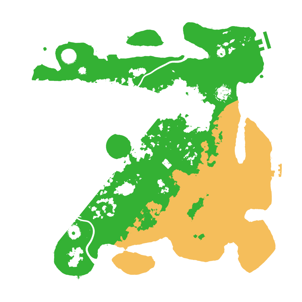 Biome Rust Map: Procedural Map, Size: 3500, Seed: 415666