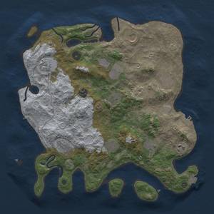 Thumbnail Rust Map: Procedural Map, Size: 3700, Seed: 1300728154, 19 Monuments