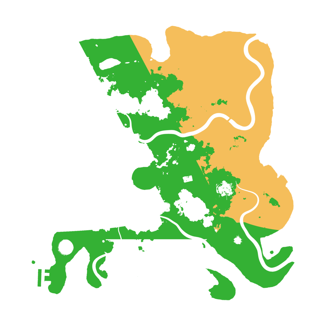 Biome Rust Map: Procedural Map, Size: 3700, Seed: 1300728154
