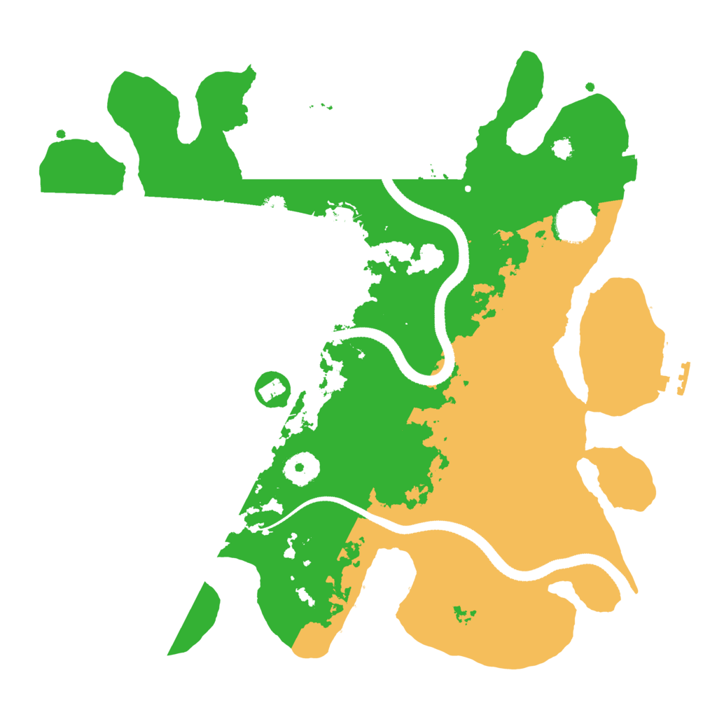 Biome Rust Map: Procedural Map, Size: 3200, Seed: 1297012609