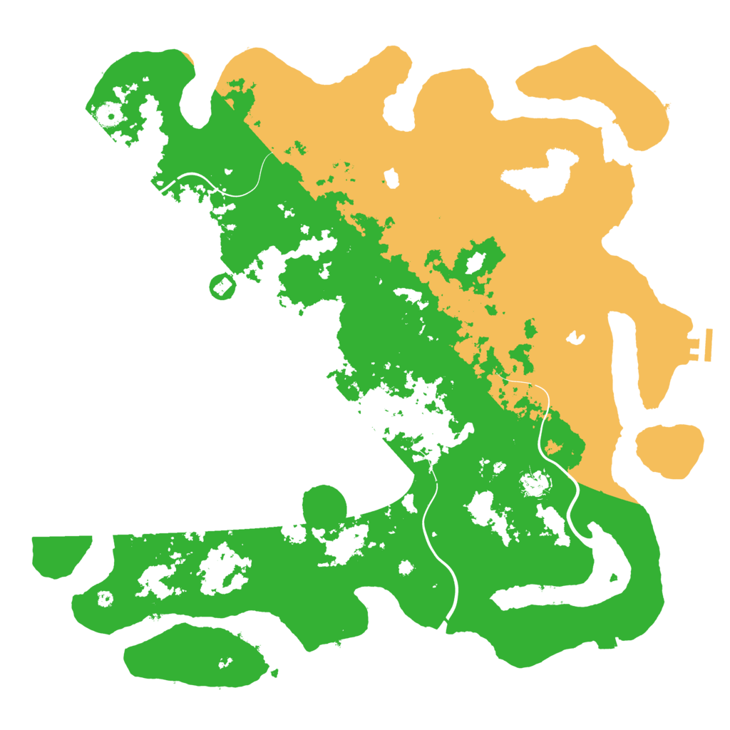 Biome Rust Map: Procedural Map, Size: 4500, Seed: 80050604