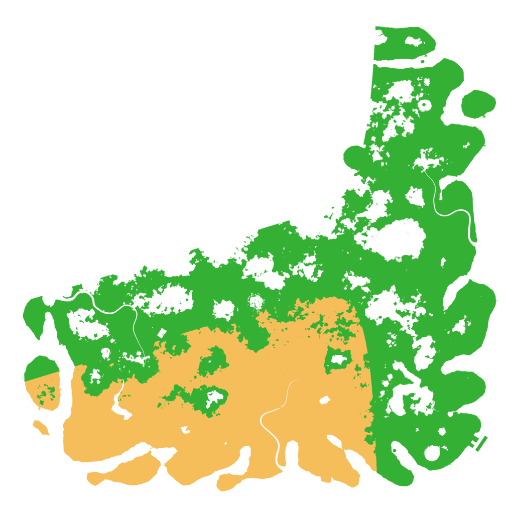 Biome Rust Map: Procedural Map, Size: 6000, Seed: 2005345322