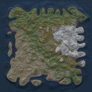 Thumbnail Rust Map: Procedural Map, Size: 4500, Seed: 1676274297, 19 Monuments