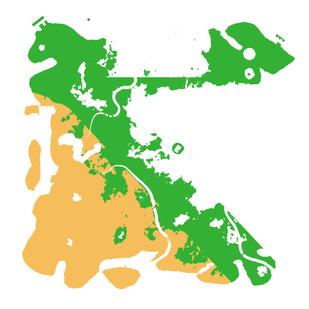 Biome Rust Map: Procedural Map, Size: 4500, Seed: 1676274297