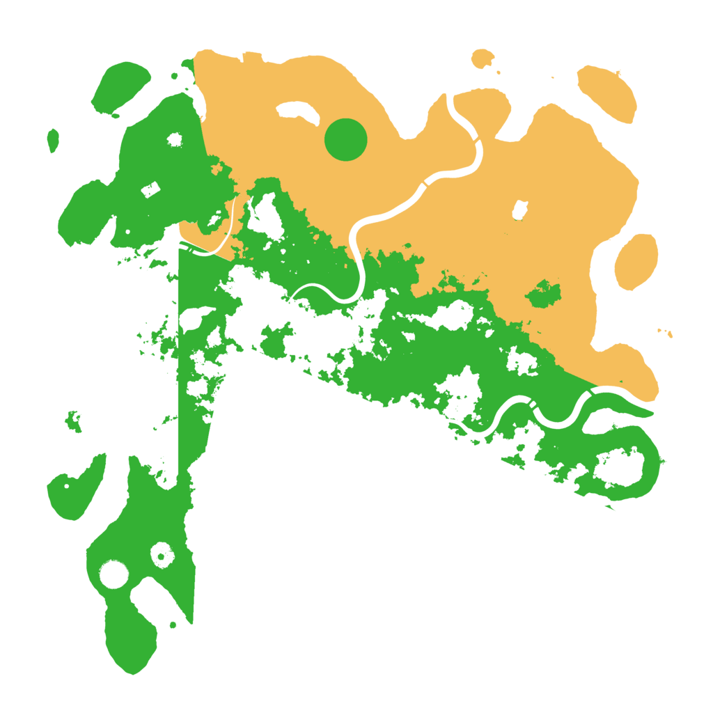 Biome Rust Map: Procedural Map, Size: 4400, Seed: 2053