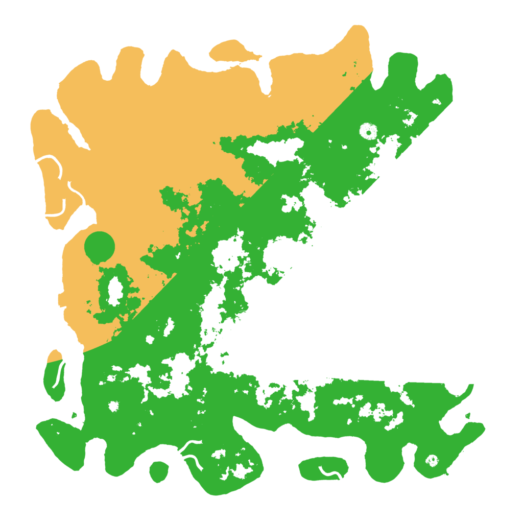 Biome Rust Map: Procedural Map, Size: 4500, Seed: 61619
