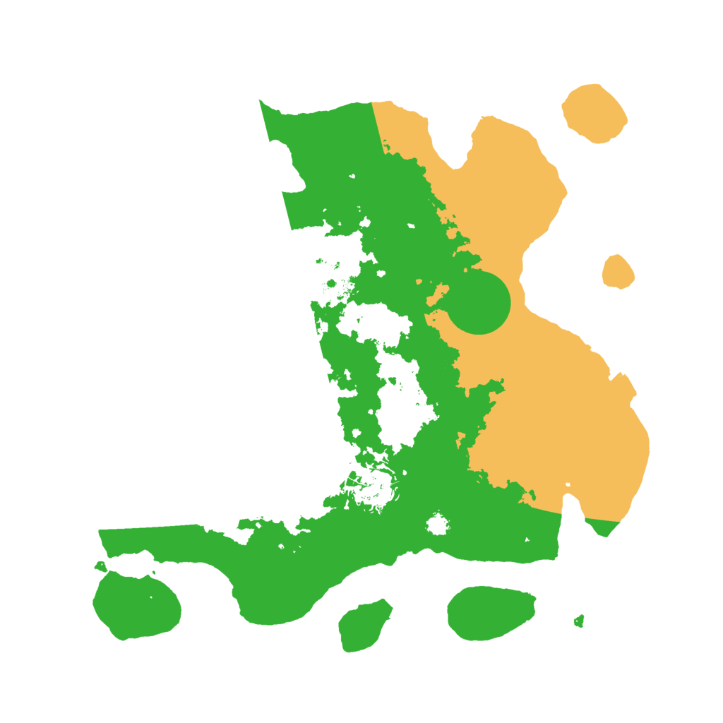 Biome Rust Map: Procedural Map, Size: 3000, Seed: 15761