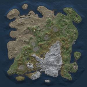 Thumbnail Rust Map: Procedural Map, Size: 4000, Seed: 1880575048, 19 Monuments