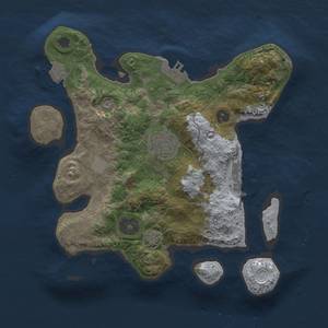 Thumbnail Rust Map: Procedural Map, Size: 2500, Seed: 979085609, 8 Monuments