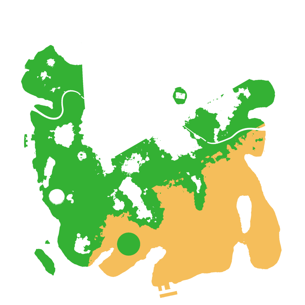 Biome Rust Map: Procedural Map, Size: 3500, Seed: 1701362539