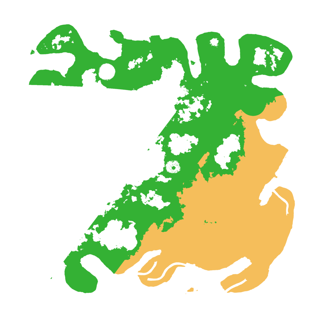 Biome Rust Map: Procedural Map, Size: 3500, Seed: 2025272348