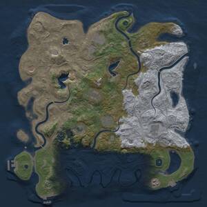Thumbnail Rust Map: Procedural Map, Size: 4250, Seed: 577235365, 16 Monuments