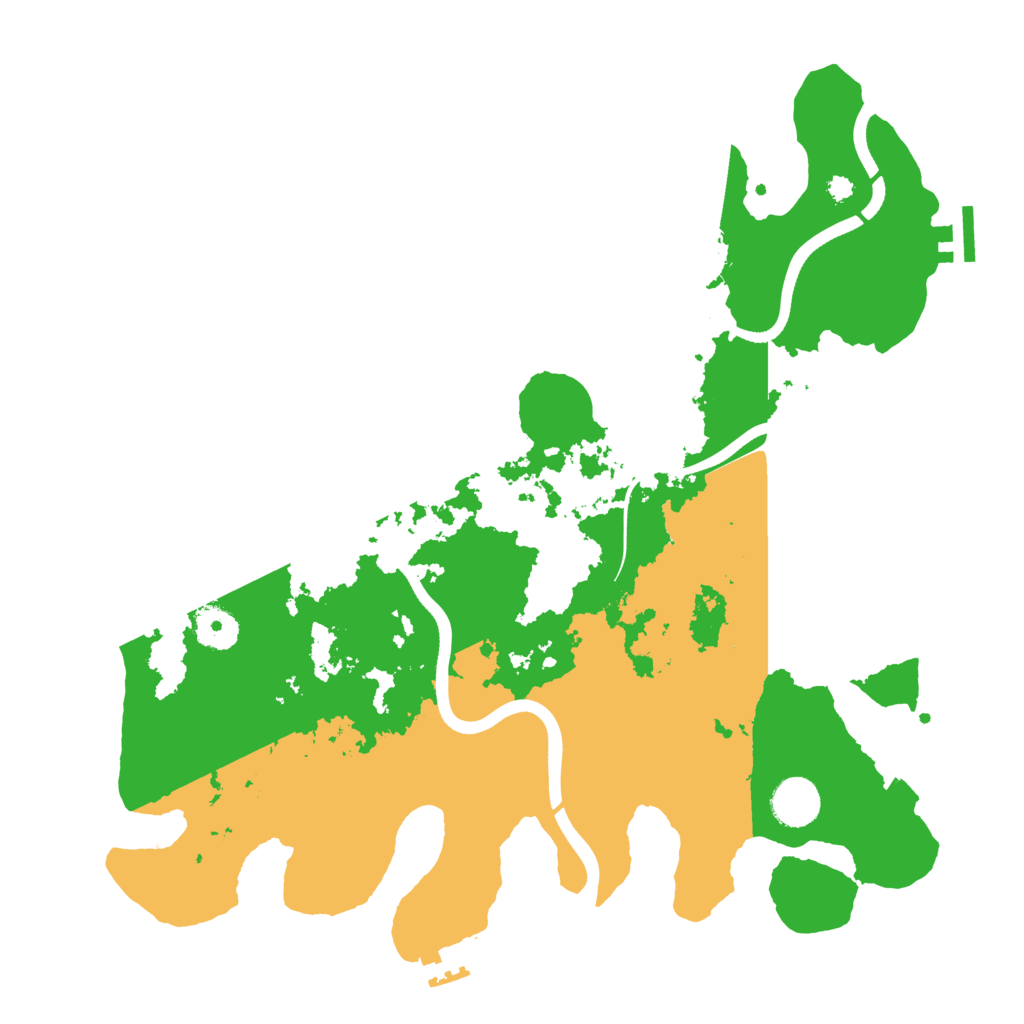 Biome Rust Map: Procedural Map, Size: 3700, Seed: 556816429