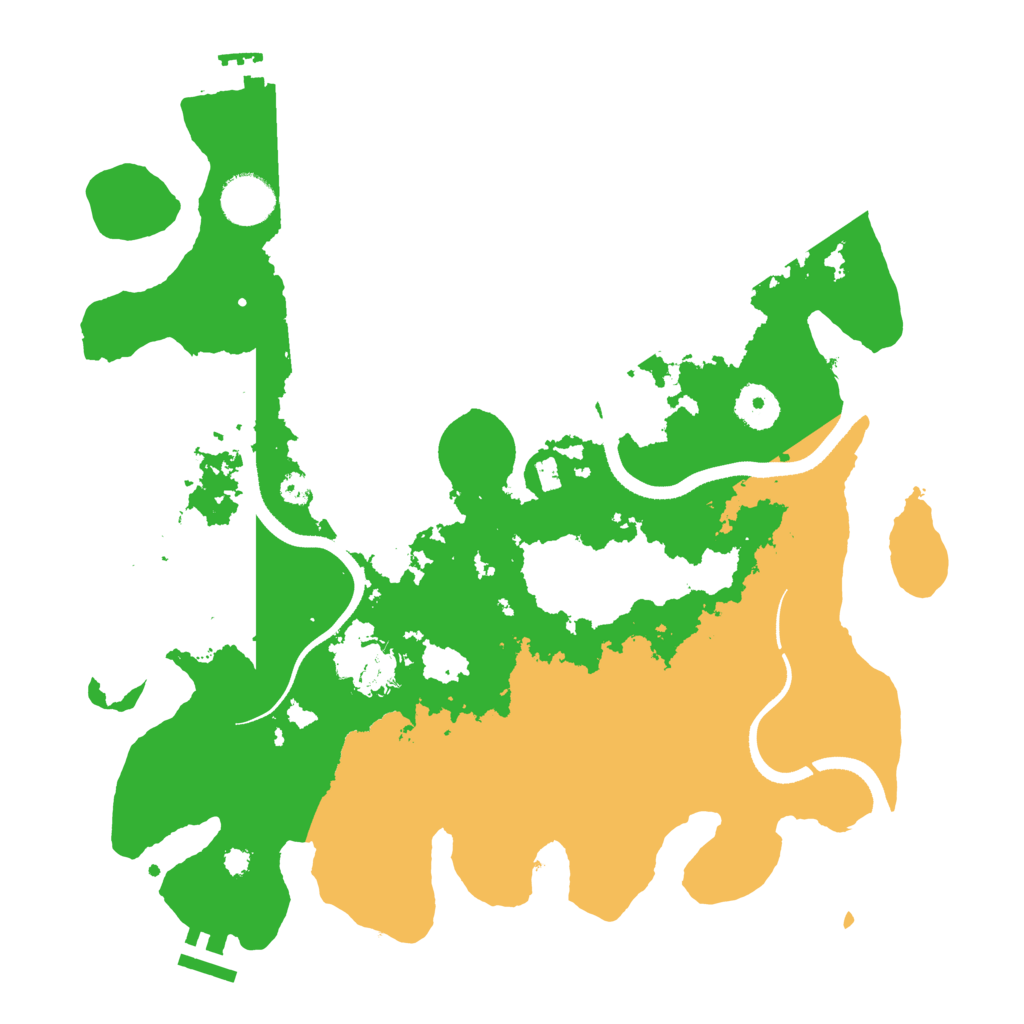 Biome Rust Map: Procedural Map, Size: 3500, Seed: 411576954