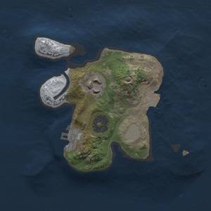 Thumbnail Rust Map: Procedural Map, Size: 1800, Seed: 1714167878, 5 Monuments