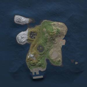 Thumbnail Rust Map: Procedural Map, Size: 1800, Seed: 1714167878, 3 Monuments