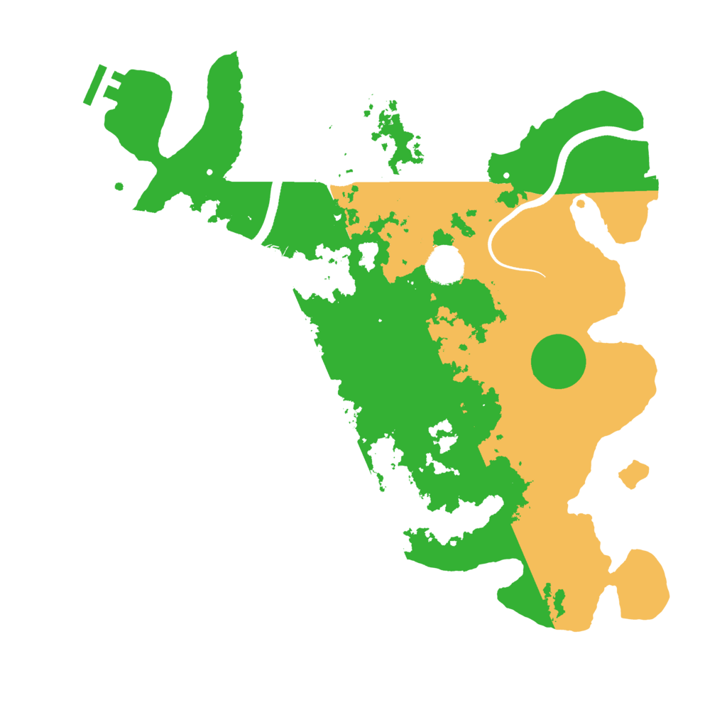 Biome Rust Map: Procedural Map, Size: 3500, Seed: 669876454