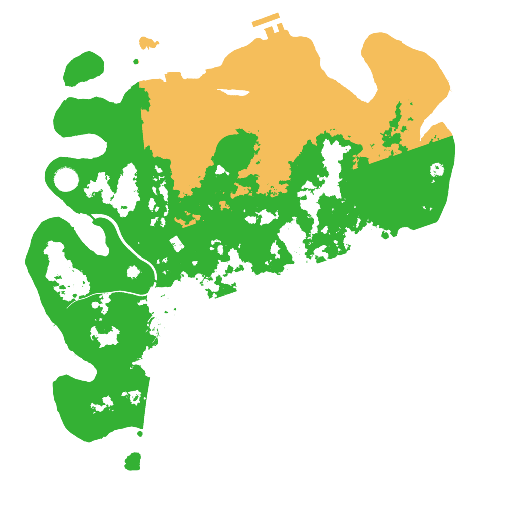 Biome Rust Map: Procedural Map, Size: 3700, Seed: 1946411387