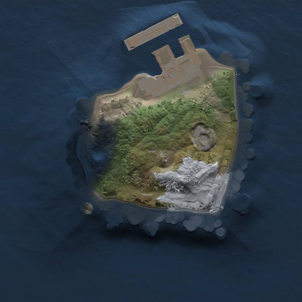 Rust Map: Procedural Map, Size: 1000, Seed: 1510403876, 2 Monuments