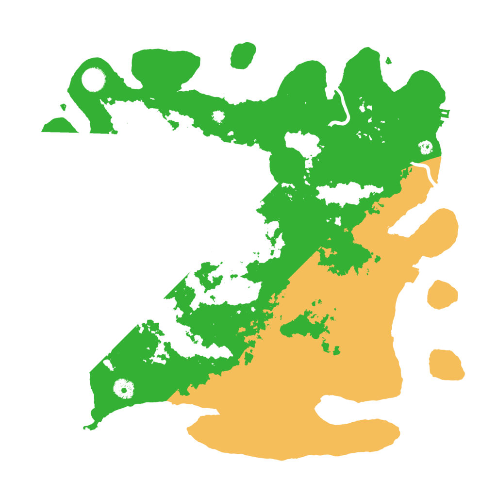 Biome Rust Map: Procedural Map, Size: 3700, Seed: 442547419