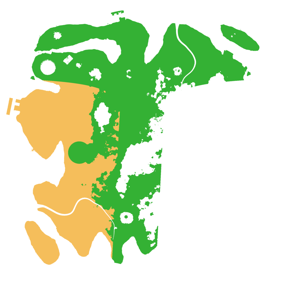 Biome Rust Map: Procedural Map, Size: 3500, Seed: 126205969