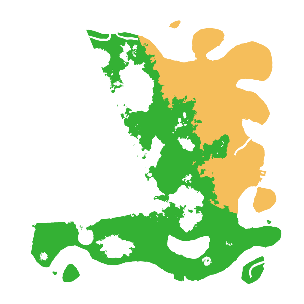 Biome Rust Map: Procedural Map, Size: 3500, Seed: 609653089