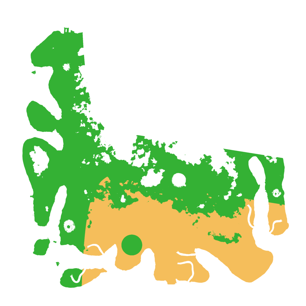 Biome Rust Map: Procedural Map, Size: 3900, Seed: 13065