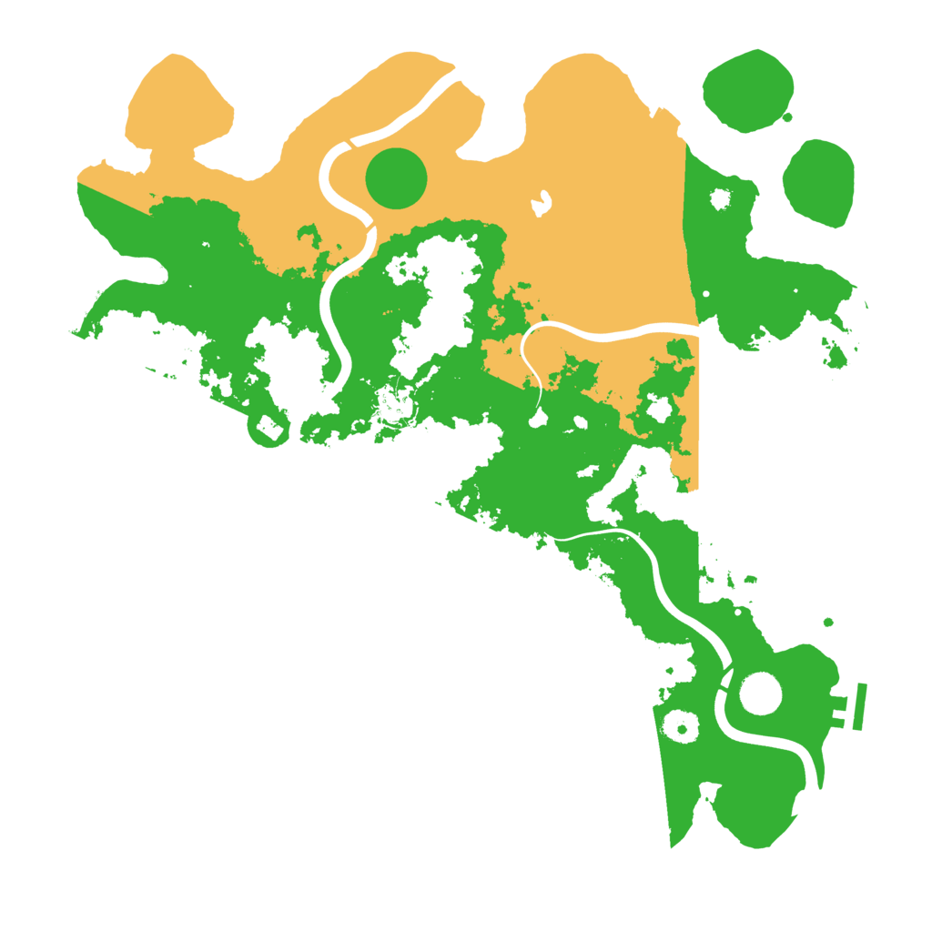Biome Rust Map: Procedural Map, Size: 4000, Seed: 544843926