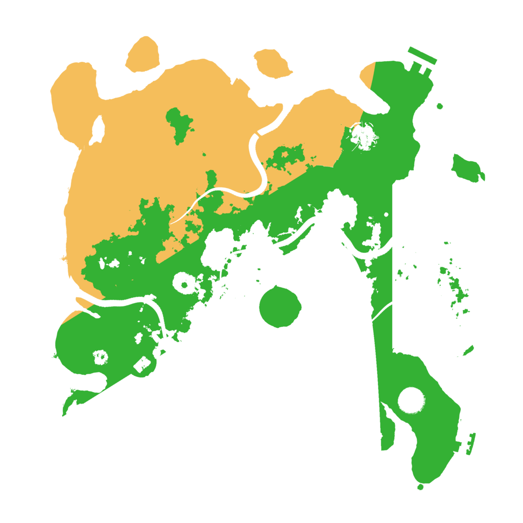 Biome Rust Map: Procedural Map, Size: 3500, Seed: 1756632001