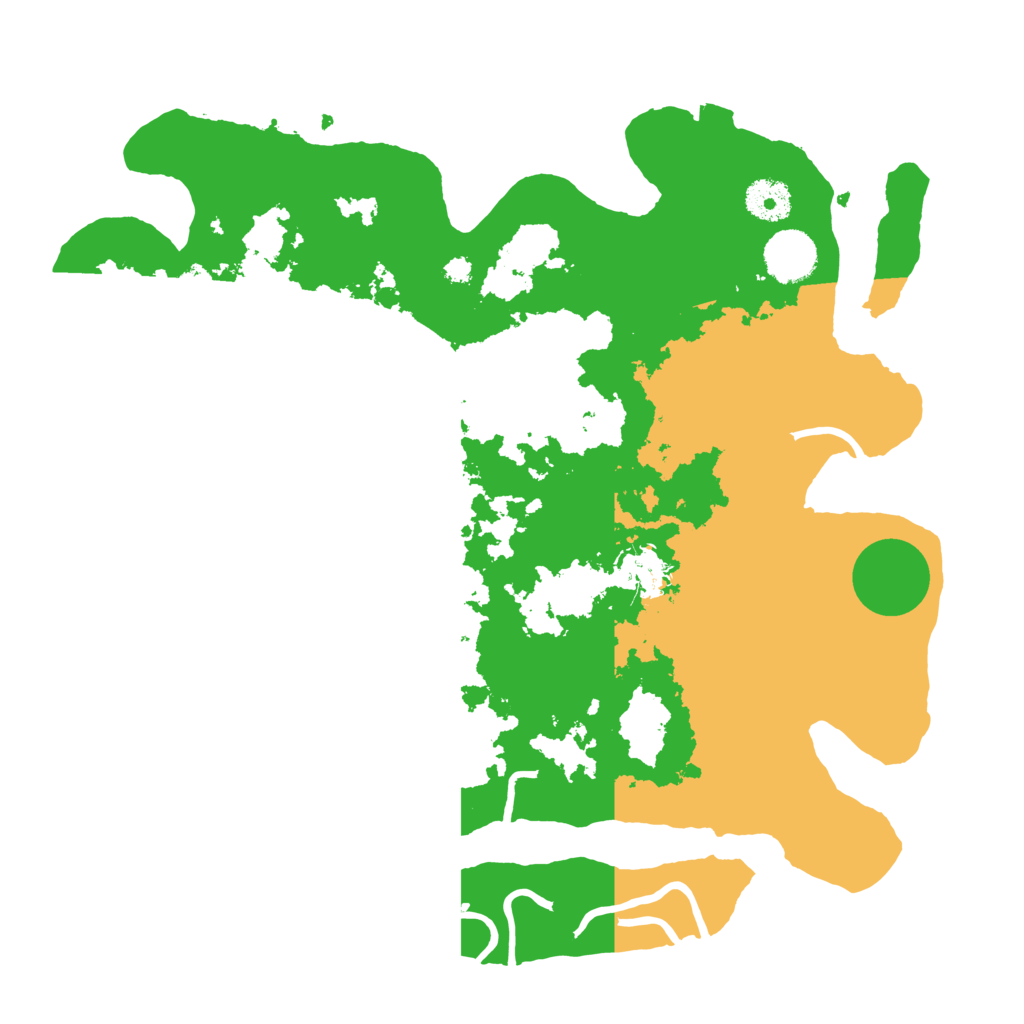 Biome Rust Map: Procedural Map, Size: 3500, Seed: 106608971