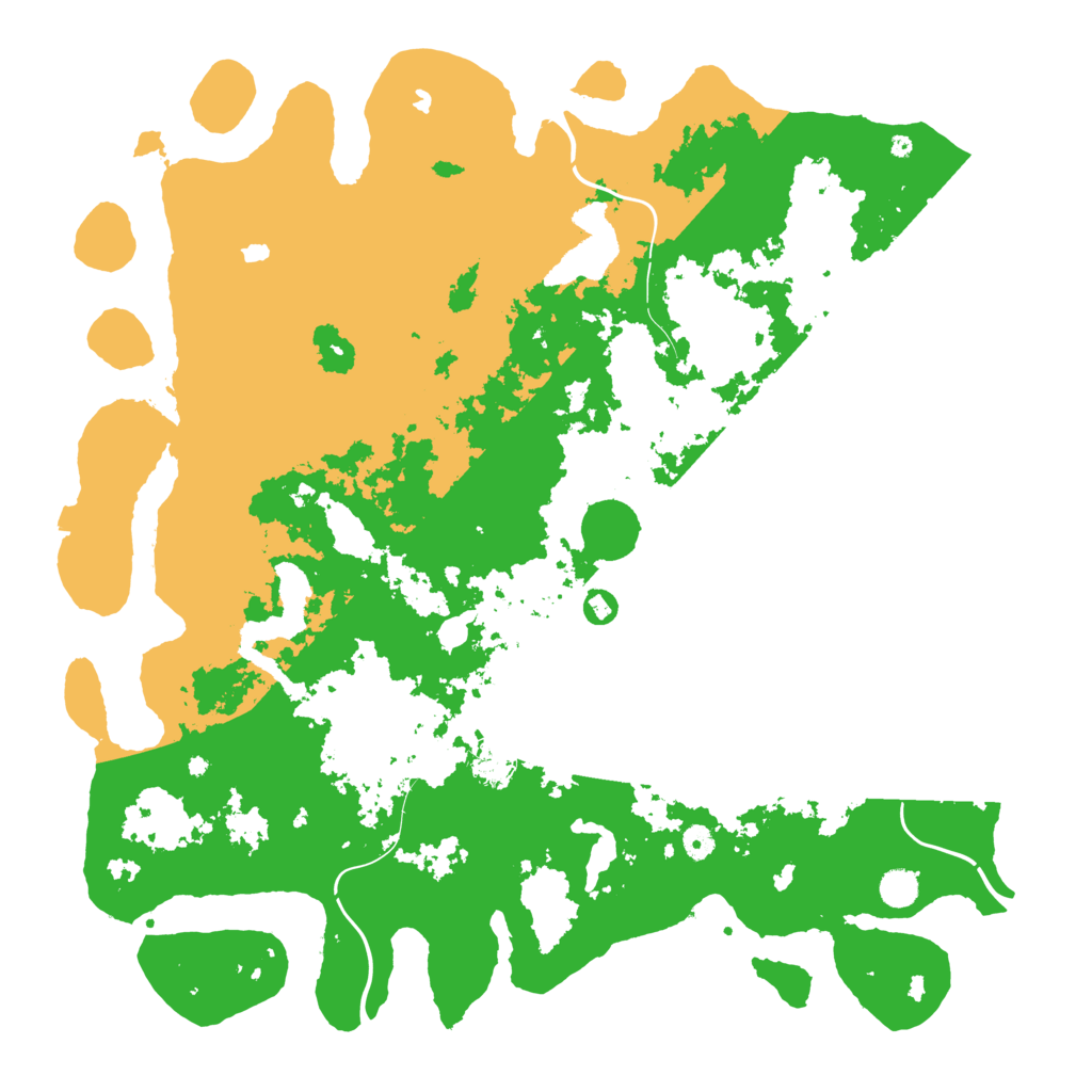 Biome Rust Map: Procedural Map, Size: 5000, Seed: 14301622