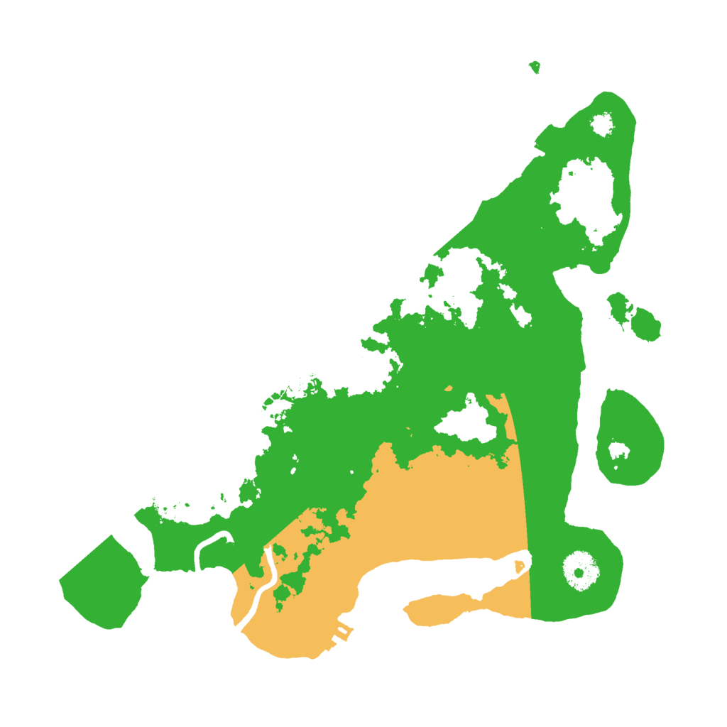 Biome Rust Map: Procedural Map, Size: 3000, Seed: 551628751