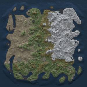 Thumbnail Rust Map: Procedural Map, Size: 4800, Seed: 1973287848, 19 Monuments