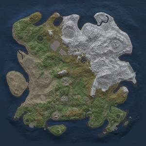 Thumbnail Rust Map: Procedural Map, Size: 3800, Seed: 851162953, 17 Monuments