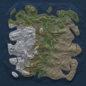 Thumbnail Rust Map: Procedural Map, Size: 4000, Seed: 1498648892, 19 Monuments