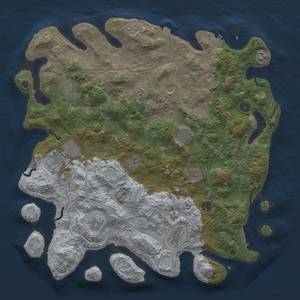 Thumbnail Rust Map: Procedural Map, Size: 4500, Seed: 403023550, 19 Monuments