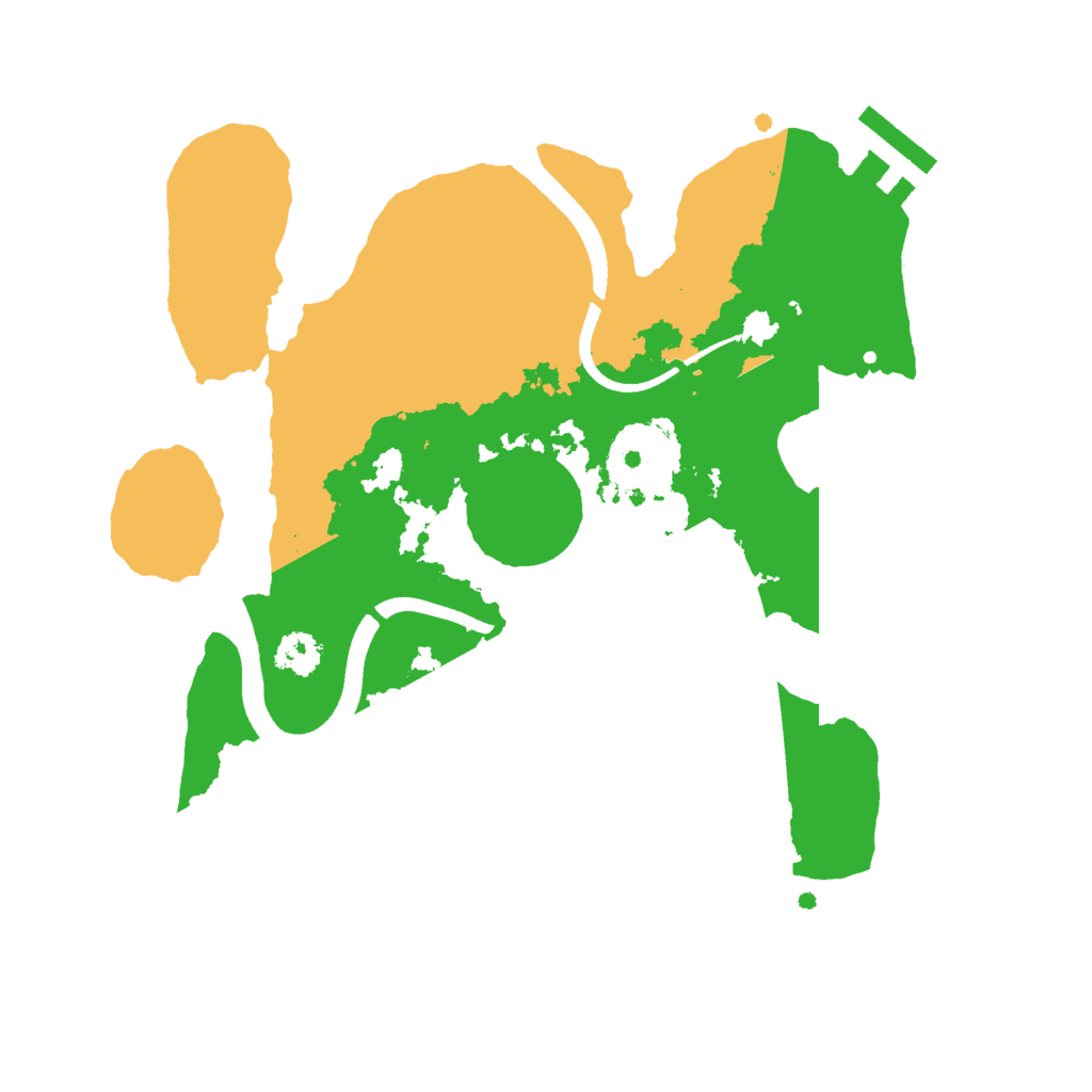 Biome Rust Map: Procedural Map, Size: 2500, Seed: 660510528