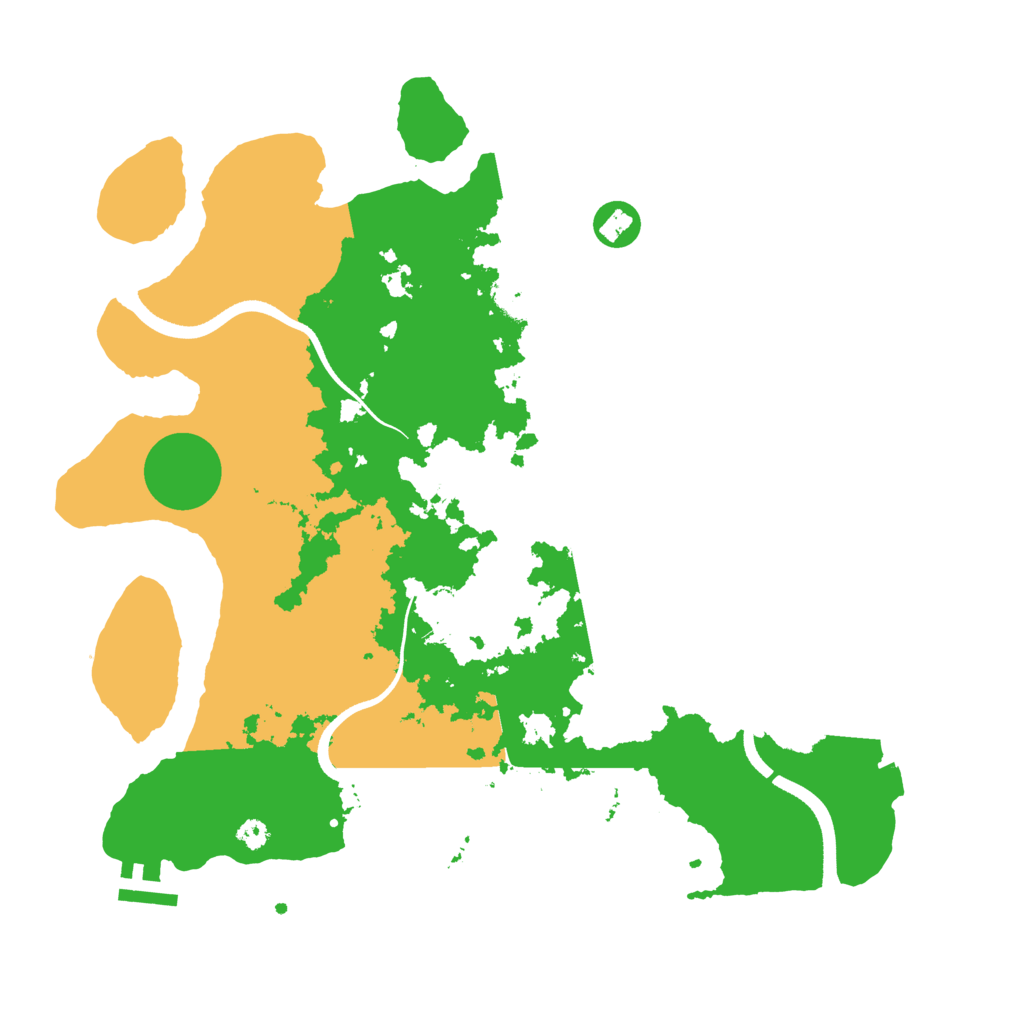 Biome Rust Map: Procedural Map, Size: 3500, Seed: 177096707