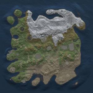 Thumbnail Rust Map: Procedural Map, Size: 3500, Seed: 1882512169, 15 Monuments