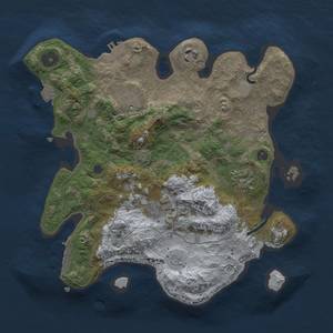 Thumbnail Rust Map: Procedural Map, Size: 3050, Seed: 200010909, 12 Monuments