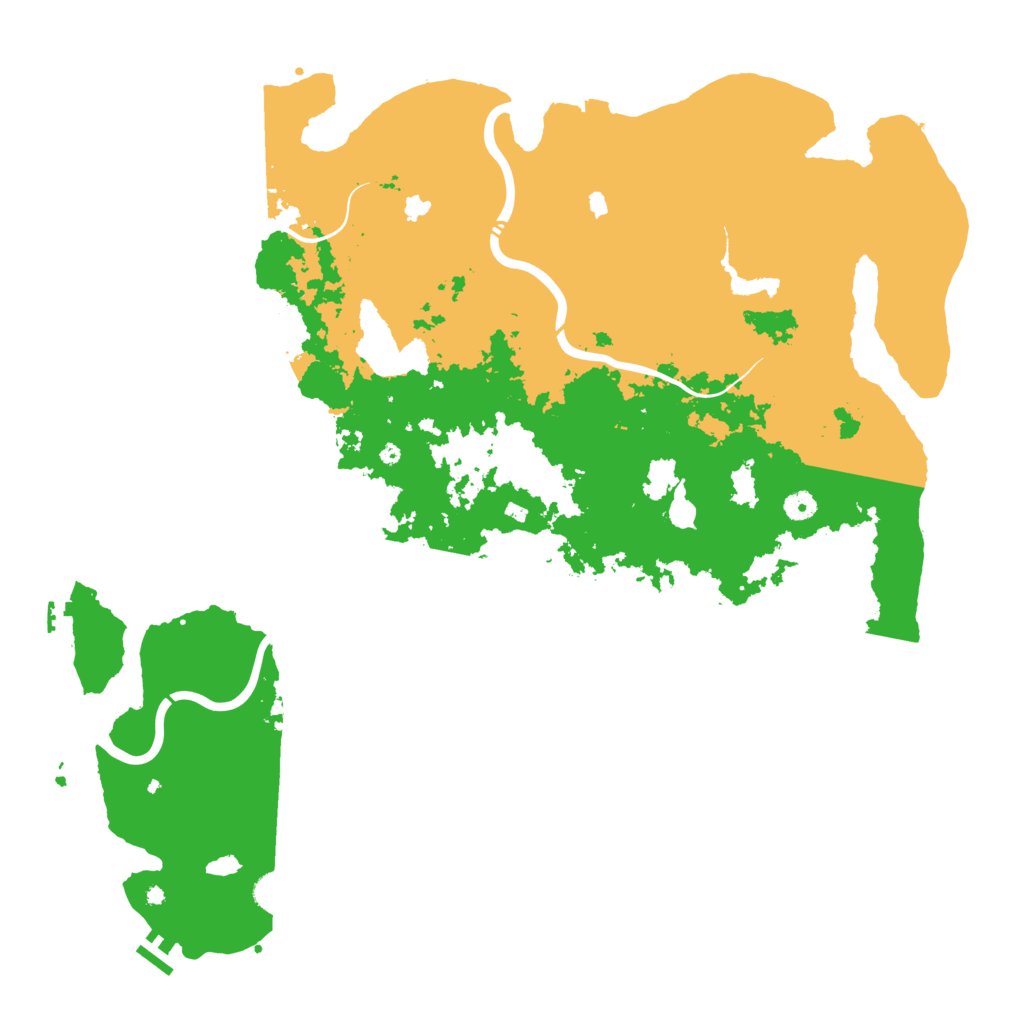 Biome Rust Map: Procedural Map, Size: 5000, Seed: 281223