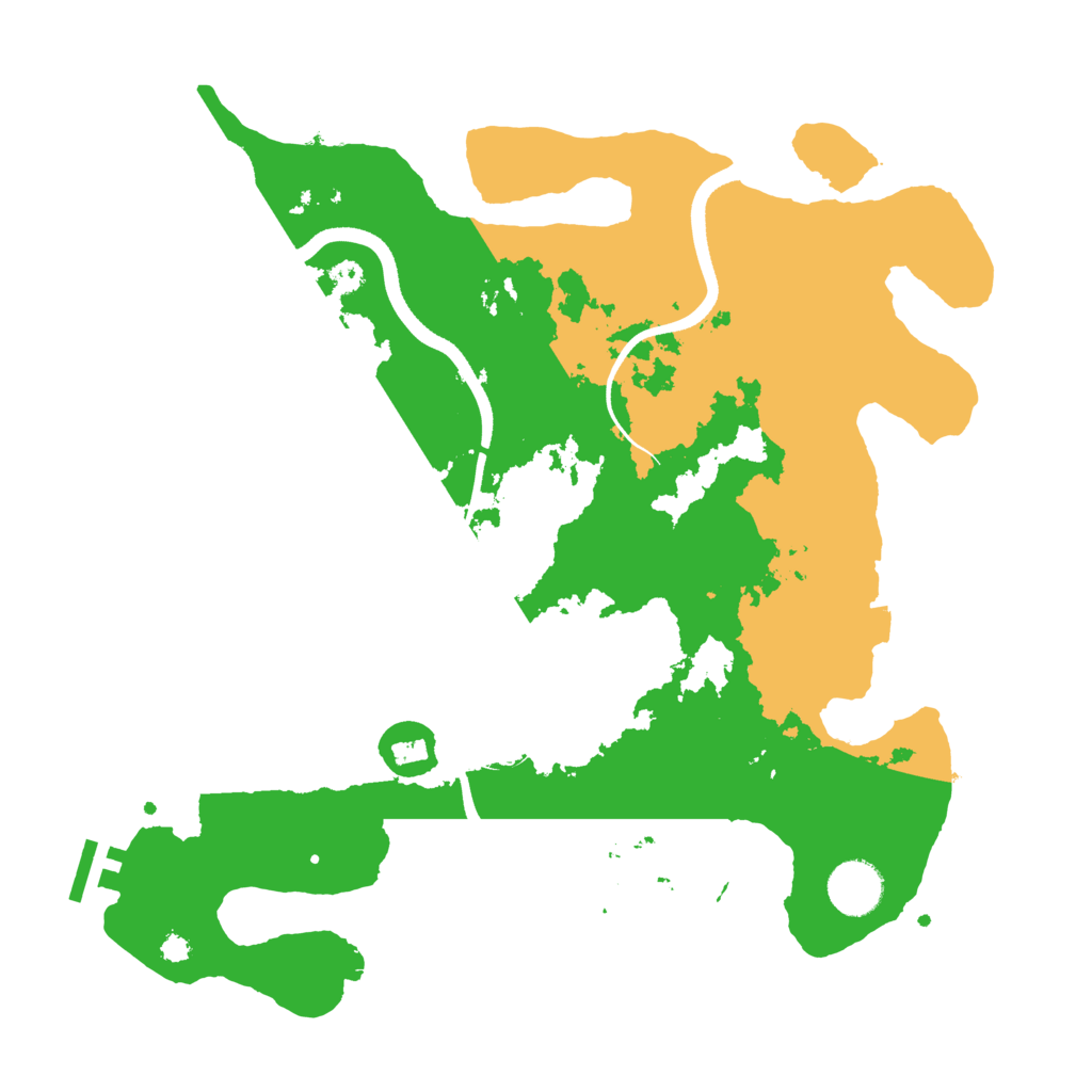 Biome Rust Map: Procedural Map, Size: 3500, Seed: 923544842